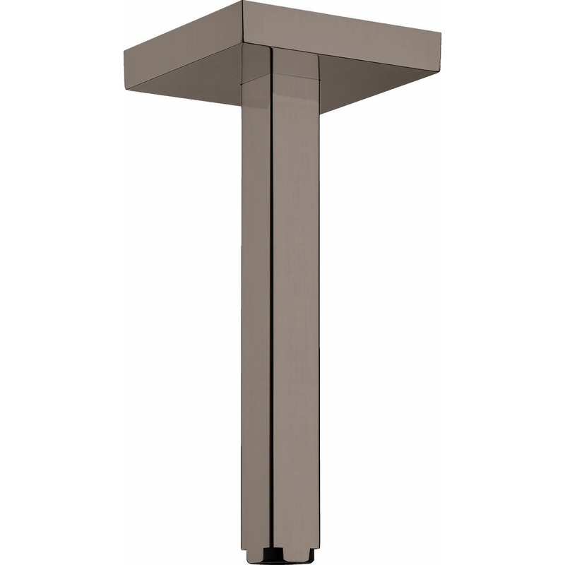 10″ Ceiling Mount Shower Arm – Brushed Black Chrome 26414341 Axor