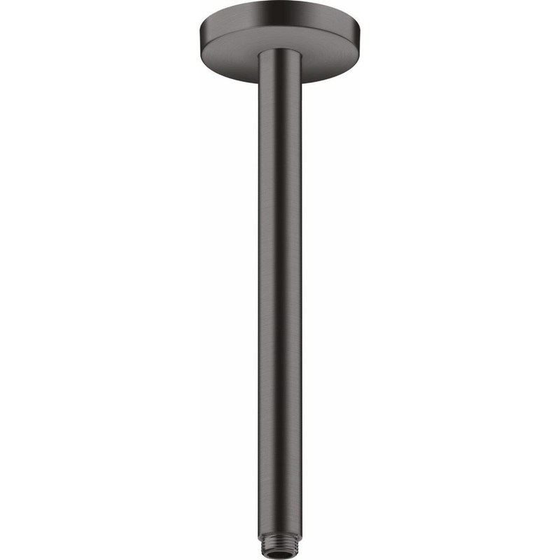 12″ Ceiling Mount Shower Arm and Flange – Brushed Black Chrome 26433341 Axor