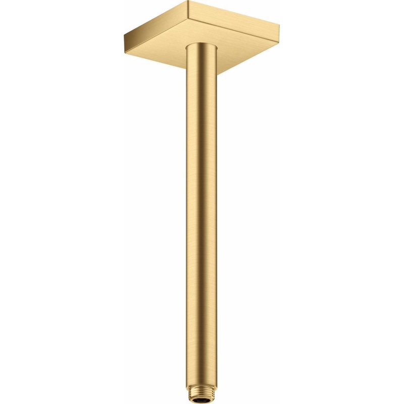 12″ Ceiling Mount Shower Arm and Flange Square – Brushed Gold Optic 26438251 Axor