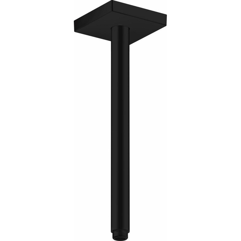 12″ Ceiling Mount Shower Arm and Flange Square – Matte Black 26438671 Axor