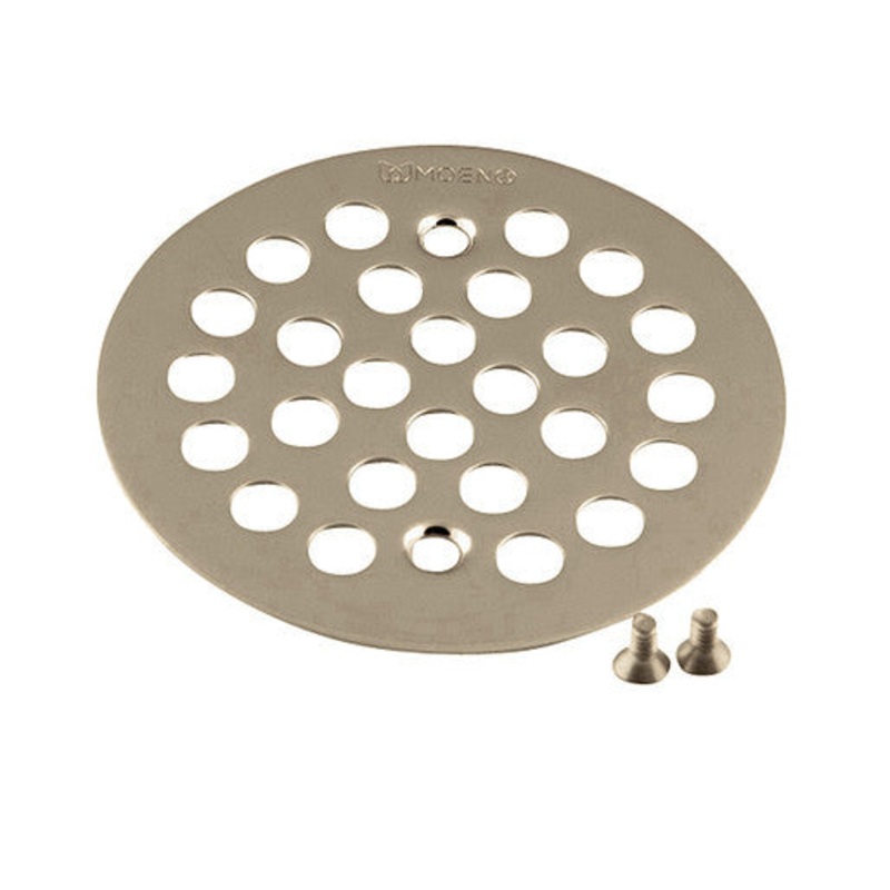 4-1/4 Shower Drain Cover – Brushed Nickel 101664BN Moen