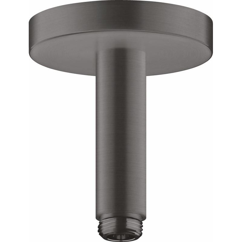 4″ Ceiling Mount Shower Arm and Flange – Brushed Black Chrome 26432341 Axor