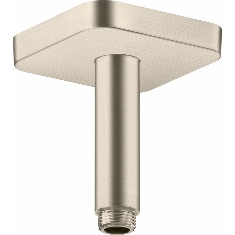 4″ Ceiling Mount Shower Arm and Flange SoftSquare – Brushed Nickel 26965821 Axor