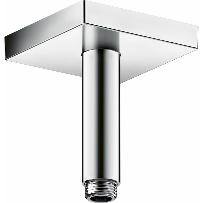 4″ Ceiling Mount Shower Arm and Flange Square – Chrome 26437001 Axor