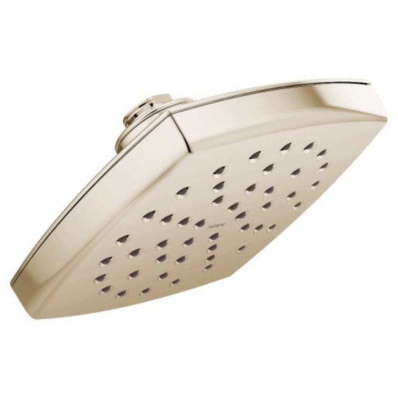 Voss Eco-Performance 6″ Rainshower Shower Head – Polished Nickel S6365EPNL Moen