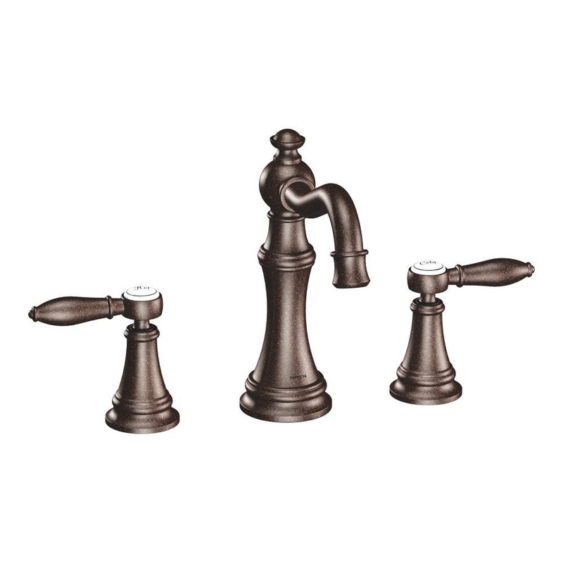 Weymouth Widespread Bathroom Faucet Trim – Oil Rubbed Bronze TS42108ORB Moen
