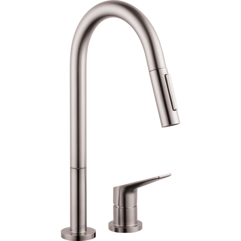 Axor Citterio M Kitchen Faucet with Pulldown Spray – Brushed Nickel 34822801 Axor