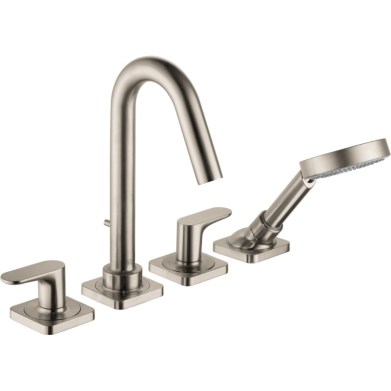 Axor Citterio M Roman Tub Faucet Trim With Hand Shower – Brushed Nickel 34448821 Axor