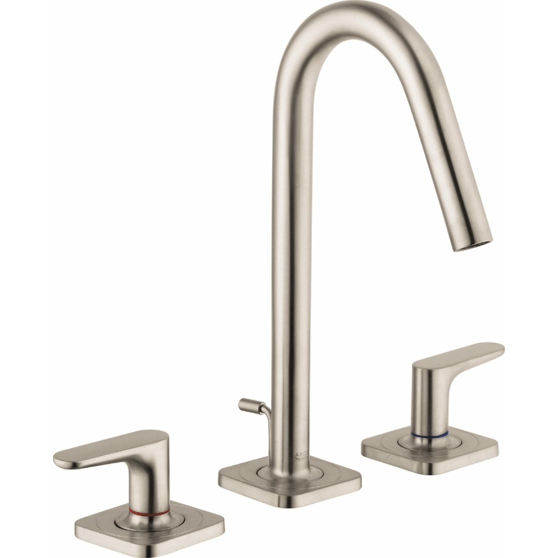 Axor Citterio M Widespread Bathroom Faucet – Brushed Nickel 34133821 Axor