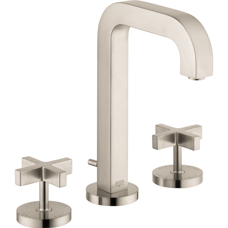 Axor Citterio Widespread Bathroom Faucet – Brushed Nickel 39133821 Axor