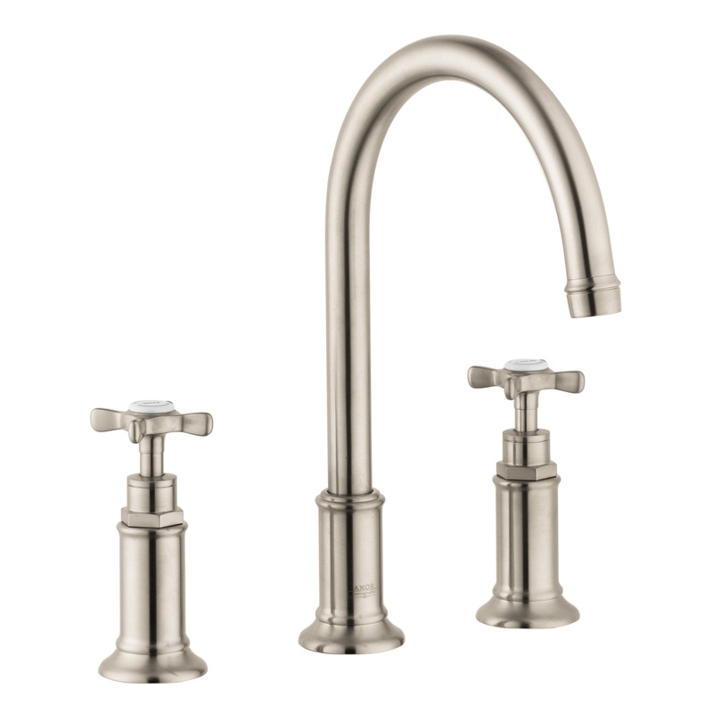 Axor Montreux Widespread Bathroom Faucet – Brushed Nickel 16513821 Axor