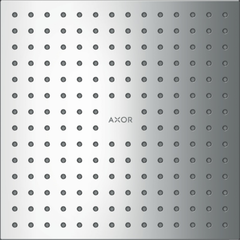 2-Jet Ceiling Flush Mount Square Shower Head 1.75 GPM – Chrome 35315001 Axor