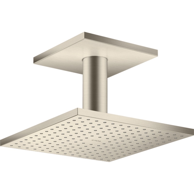2-Jet Ceiling Mount Shower Head and Arm 1.75 GPM – Brushed Nickel 35319821 Axor