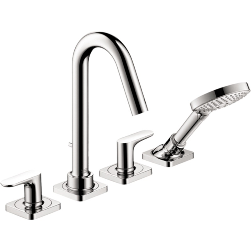 Axor Citterio M Roman Tub Faucet Trim With Hand Shower – Chrome 34448001 Axor