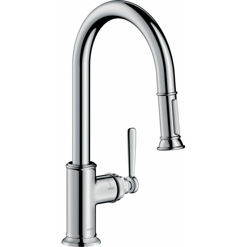 Axor Montreux Kitchen Faucet with Pulldown Spray – Chrome 16581001 Axor