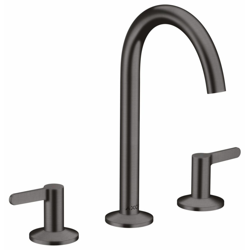 Axor One 170 Widespread Bathroom Faucet – Brushed Black Chrome 48050341 Axor
