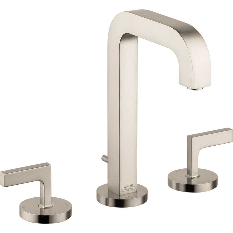 Axor Citterio Widespread Bathroom Faucet – Brushed Nickel 39135821 Axor