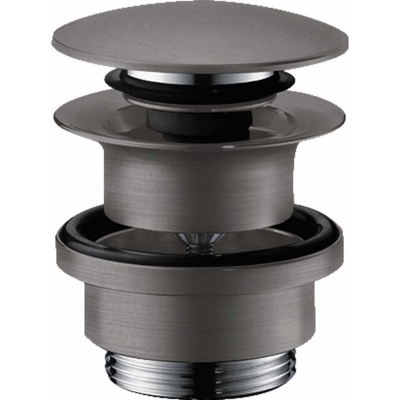Drain for Sinks With Push-Open – Brushed Black Chrome 50100341 Hansgrohe