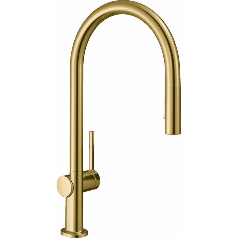 Talis N Kitchen Faucet With Pulldown Spray – Brushed Gold Optic 72800251 Hansgrohe
