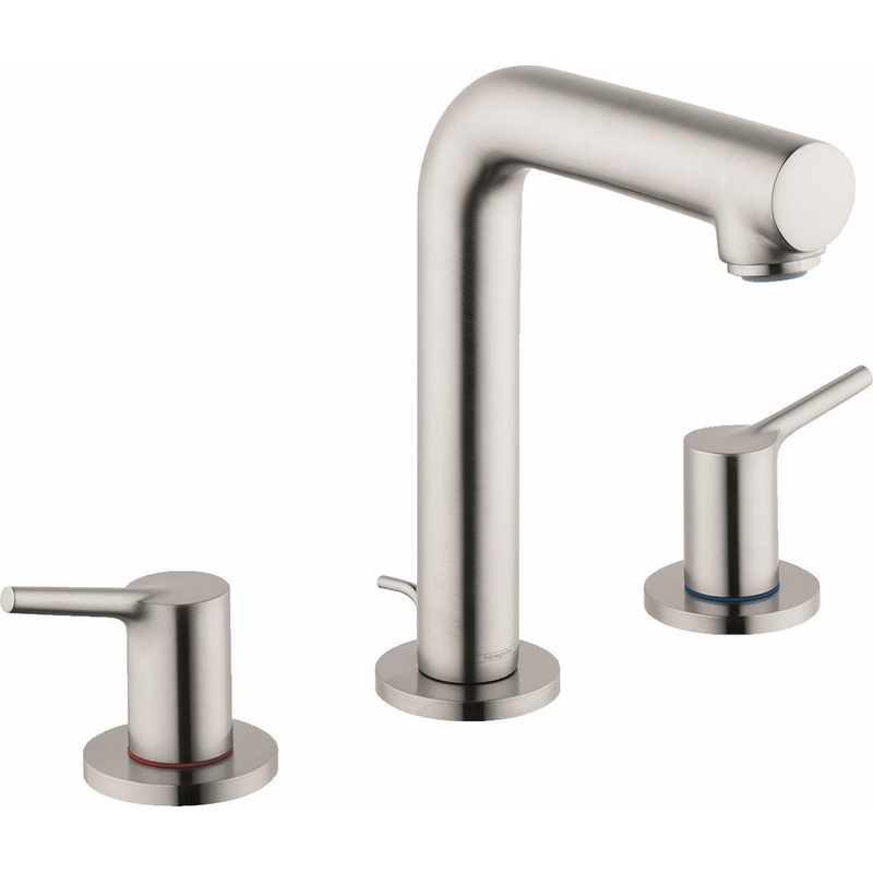 Talis S 150 Widespread Bathroom Faucet With Pop-Up Drain – Brushed Nickel 72130821 Hansgrohe
