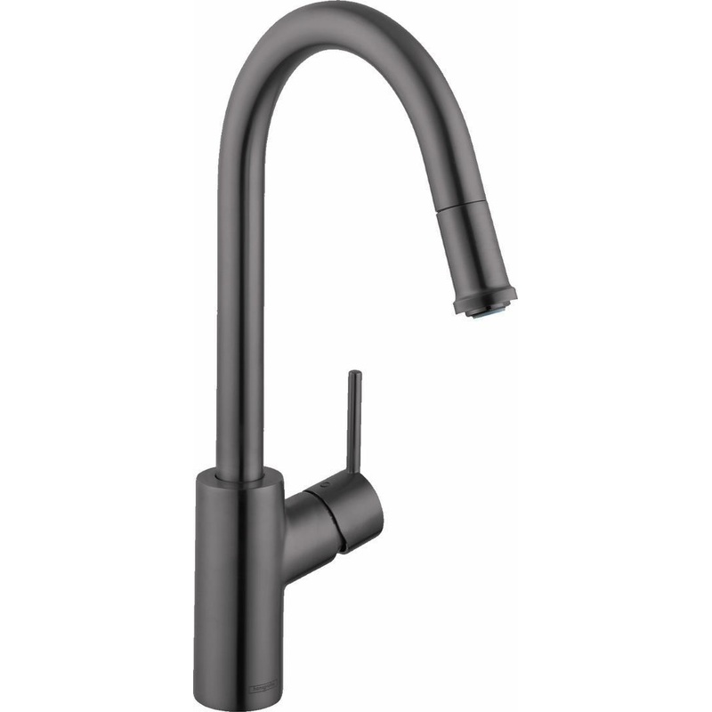 Talis S Kitchen Faucet With Pulldown Spray – Brushed Black Chrome 14872341 Hansgrohe