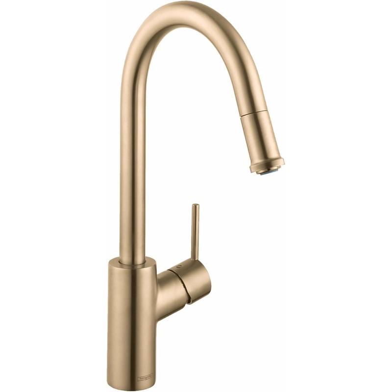Talis S Kitchen Faucet With Pulldown Spray – Brushed Gold Optic 14872251 Hansgrohe