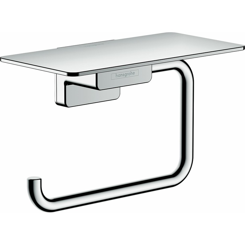 AddStoris Toilet Paper Holder With Shelf – Chrome 41772000 Hansgrohe