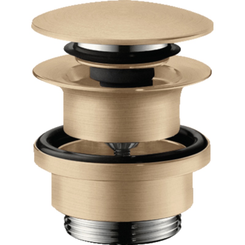 Drain for Sinks With Push-Open – Brushed Bronze 50100141 Hansgrohe