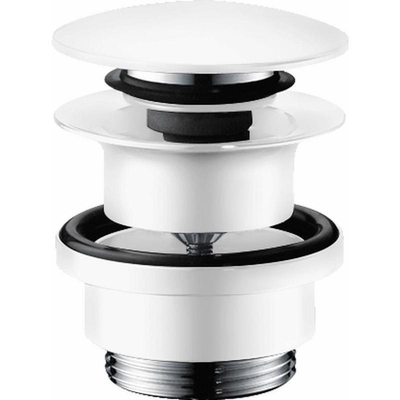 Drain for Sinks With Push-Open – Matte White 50100701 Hansgrohe
