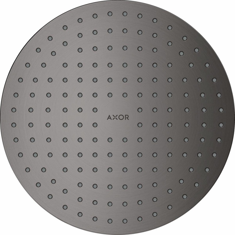 2-Jet Ceiling Flush Mount Shower Head 1.75 GPM – Brushed Black Chrome 35366341 Axor