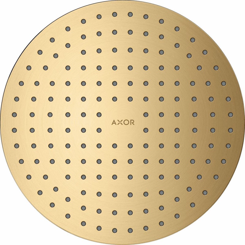 2-Jet Ceiling Flush Mount Shower Head 1.75 GPM – Brushed Gold Optic 35366251 Axor