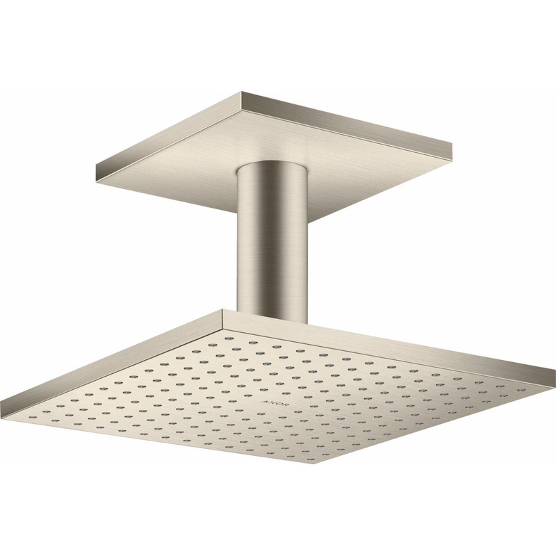 2-Jet Ceiling Mount Shower Head and Arm 2.5 GPM – Brushed Nickel 35312821 Axor