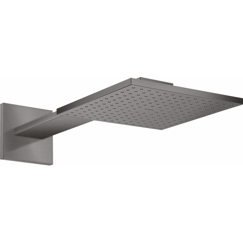 2-Jet Square Shower Head and Arm Trim 2.5 GPM – Brushed Black Chrome 35310341 Axor