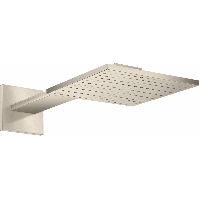 2-Jet Square Shower Head and Arm Trim 2.5 GPM – Brushed Nickel 35310821 Axor