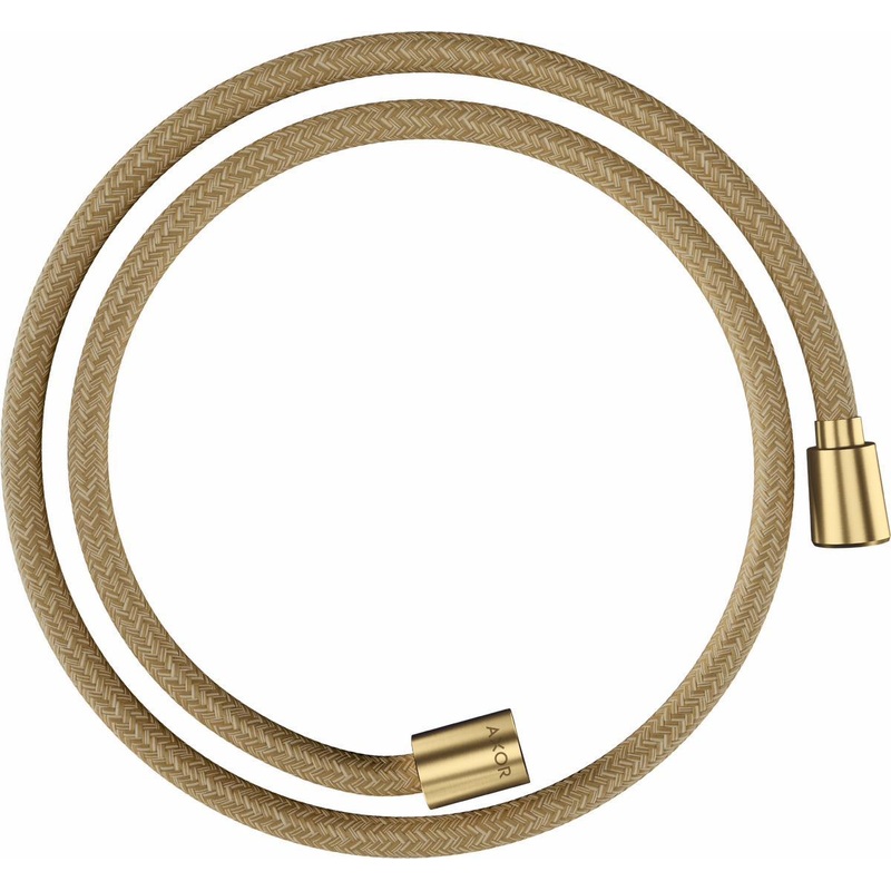 49″ Textile Shower Hose with Cylindrical and Conical Nut – Brushed Gold Optic 28227250 Axor