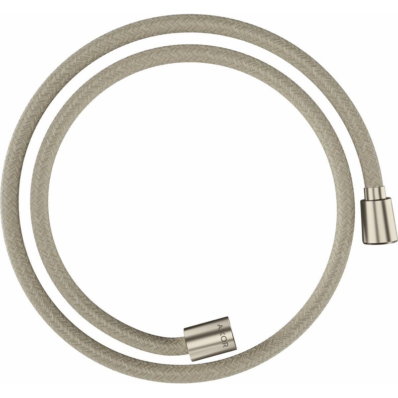49″ Textile Shower Hose with Cylindrical and Conical Nut – Brushed Nickel 28227820 Axor