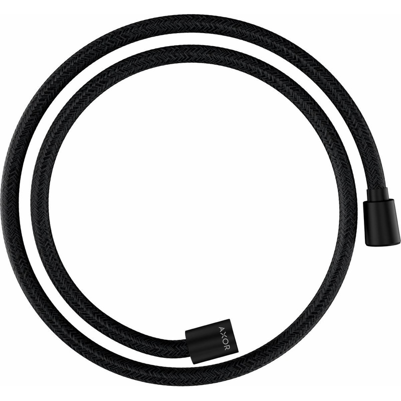 49″ Textile Shower Hose with Cylindrical and Conical Nut – Matte Black 28227670 Axor