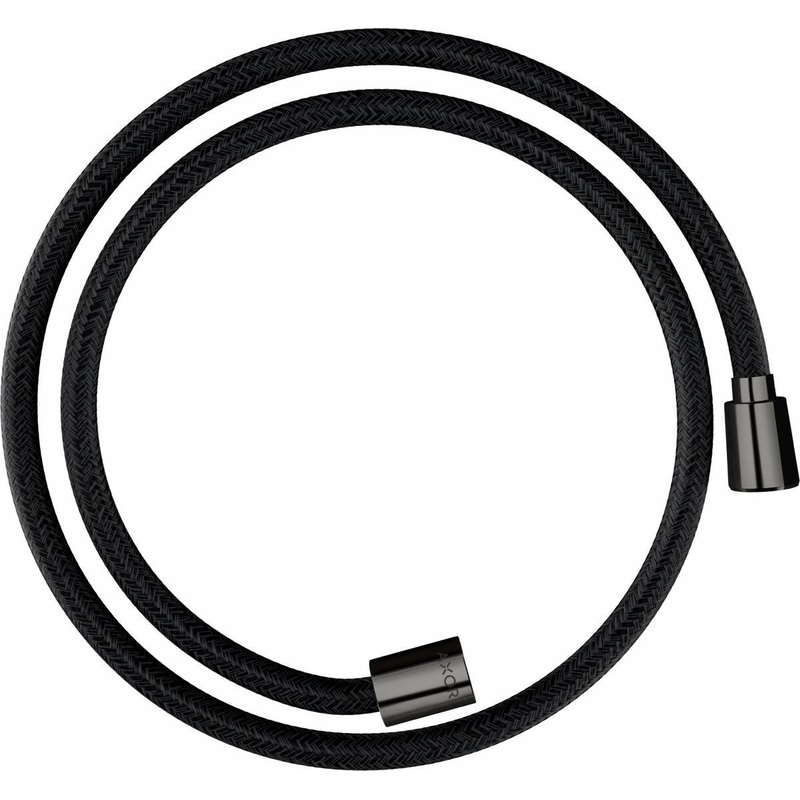 49″ Textile Shower Hose with Cylindrical and Conical Nut – Polished Black Chrome 28227330 Axor