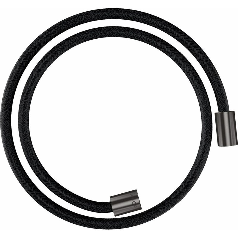 49″ Textile Shower Hose with Cylindrical Nut – Brushed Black Chrome 28228340 Axor