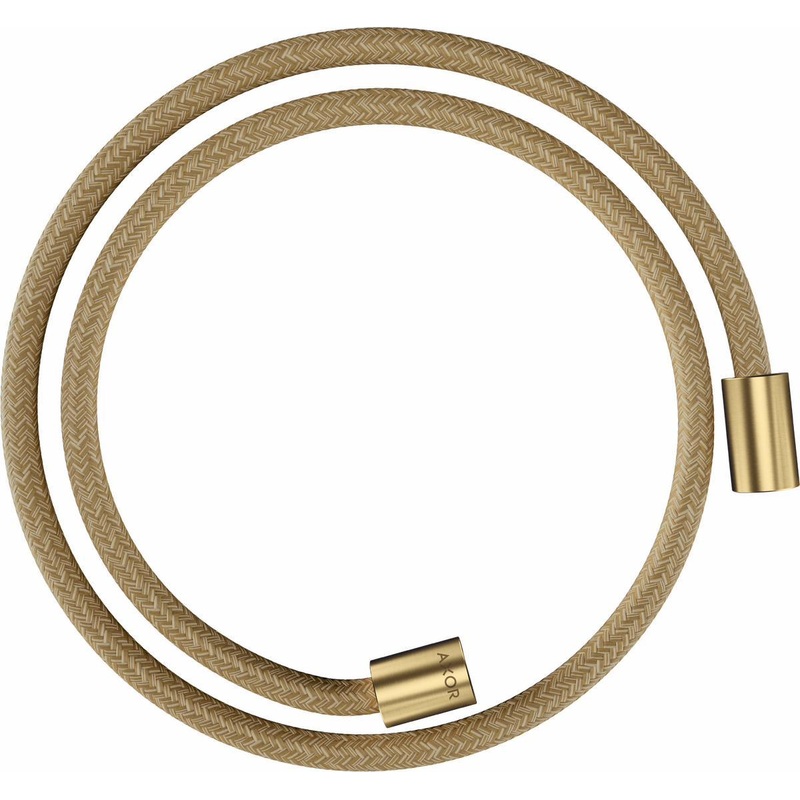 49″ Textile Shower Hose with Cylindrical Nut – Brushed Gold Optic 28228250 Axor