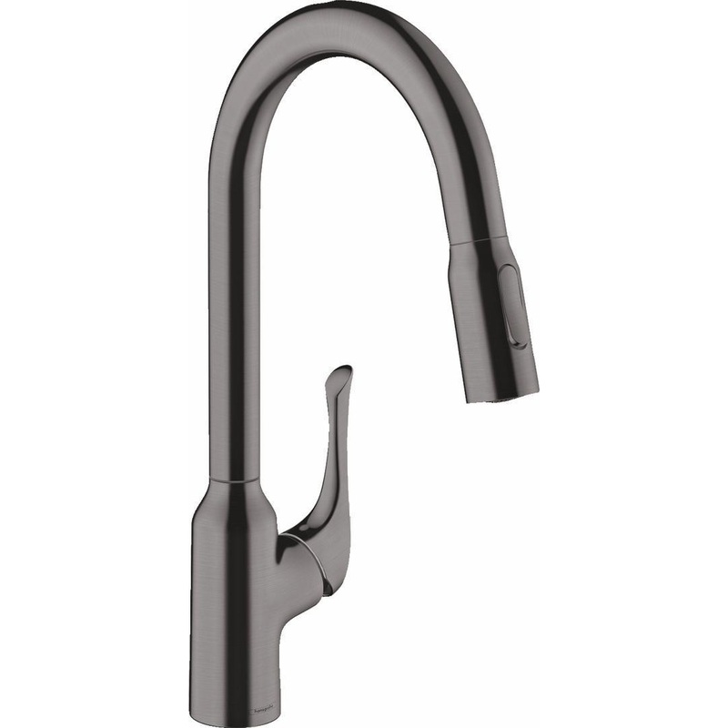 Allegro N Kitchen Faucet With Pulldown Spray – Brushed Black Chrome 71843341 Hansgrohe