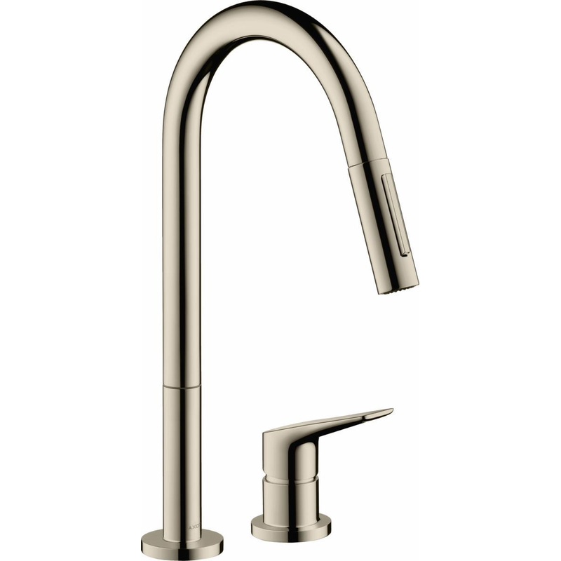Axor Citterio M Kitchen Faucet with Pulldown Spray – Polished Nickel 34822831 Axor