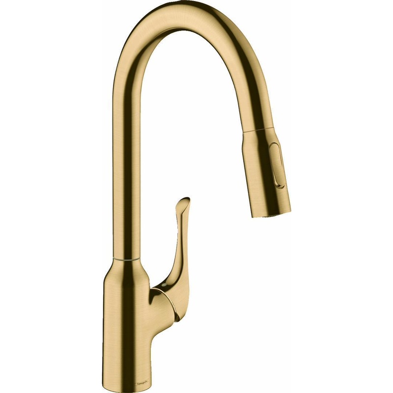 Allegro N Kitchen Faucet With Pulldown Spray – Brushed Gold Optic 71843251 Hansgrohe