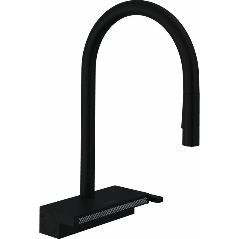 Aquno Select Kitchen Faucet With Pulldown Spray – Matte Black 73837671 Hansgrohe