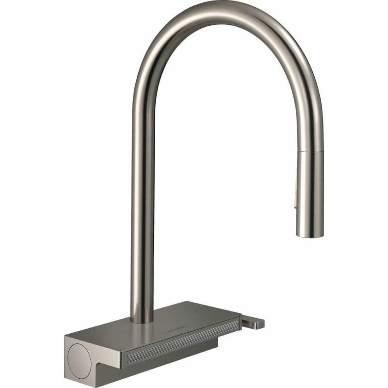 Aquno Select Kitchen Faucet With Pulldown Spray – Stainless Steel Optic 73837801 Hansgrohe