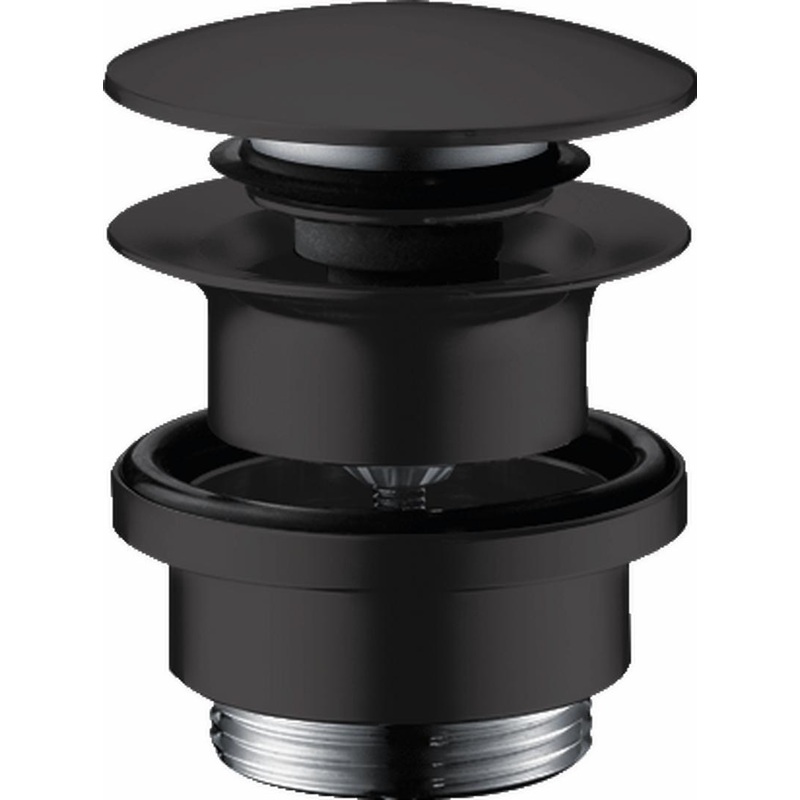 Drain for Sinks With Push-Open – Matte Black 50100671 Hansgrohe