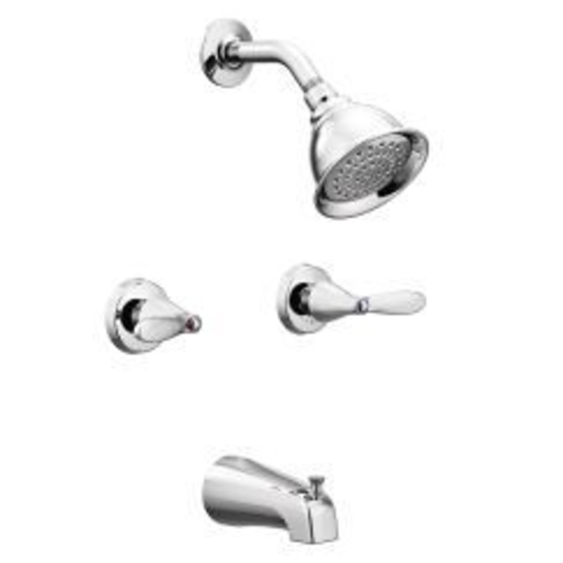 Adler 2-Handle Standard Tub and Shower Faucet – Chrome 82602 Moen
