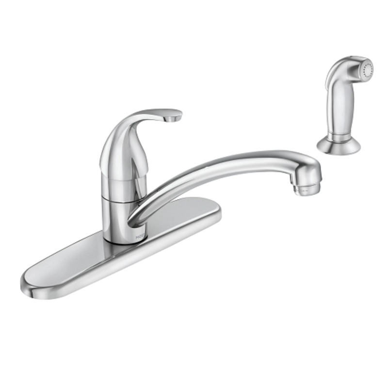 Adler Kitchen Faucet with Separate Side Spray – Chrome 87604 Moen