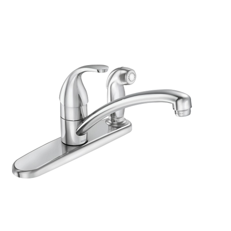 Adler Kitchen Faucet with Side Spray – Chrome 87605 Moen