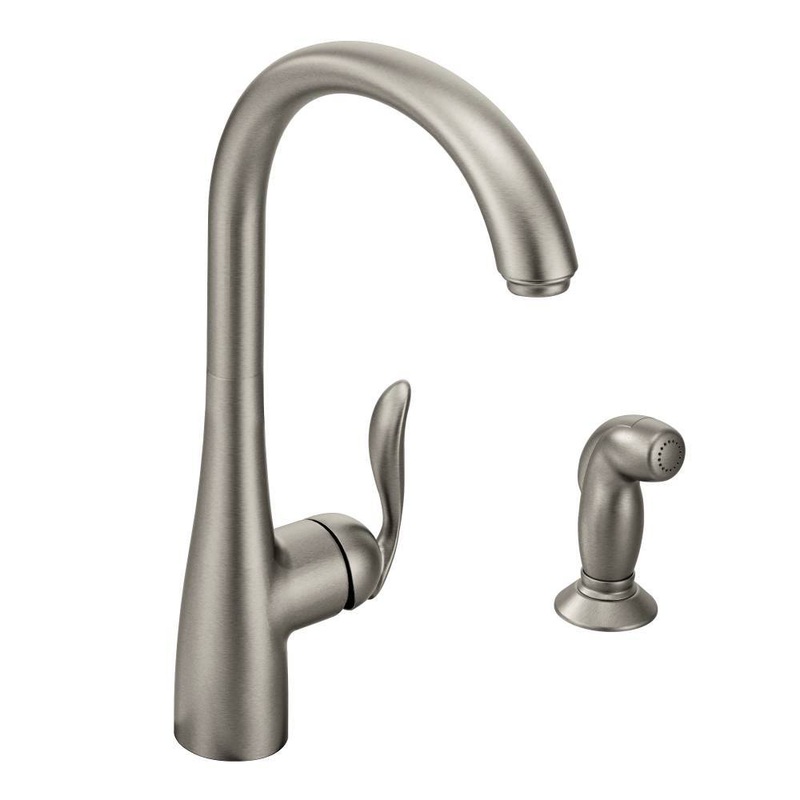 Arbor Kitchen Faucet with Separate Spray – Spot Resist Stainless 7790SRS Moen